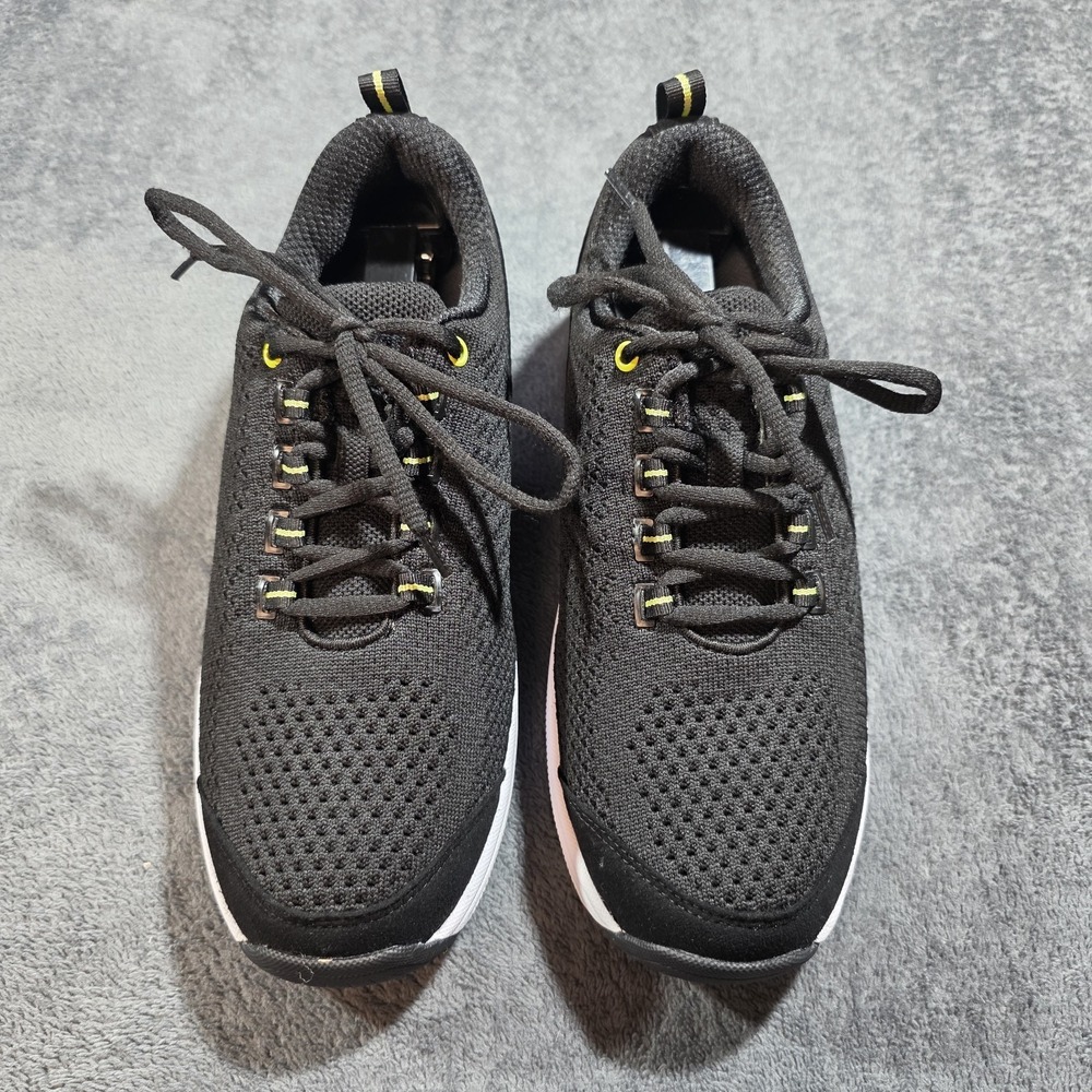 Orthofeet Sneaker Womens 8B Coral Black Water Repellent Stretch